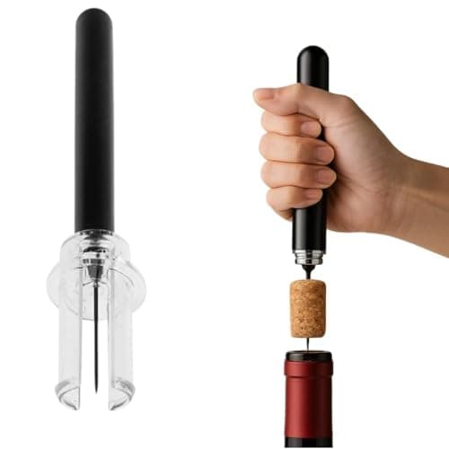 Saca-Rolhas Abridor de Garrafa de Vinho Pneumático com Agulha em Aço Inoxidável Abridor por Pressão de Ar Design Premium Abra Vinhos Sem Esforço em Segundos