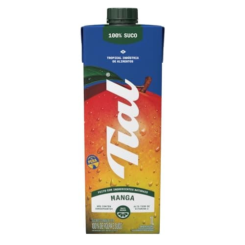 Suco Misto de Manga e Maçã 100%, Tial, 1L, Sem Adição de Açúcar, Sem Ingredientes Artificiais, Não Contém Conservantes, Pronto para Beber