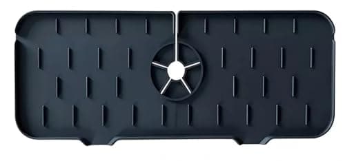 Tapete de Silicone coletor de gotas, Tapete de Torneira, Suporte de Esponja de sabao para acessorios de pia de cozinha, Protetor de Respingos de torneira BELLA GRACE