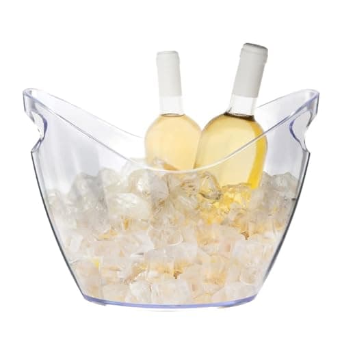 Balde De Gelo Acrílico Cristal 8 Litros Champanheira