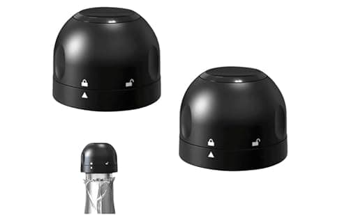Kit 2 Rolhas para Garrafa de Vinho e Champanhe Tampa Reutilizável com Vedação para Garrafas