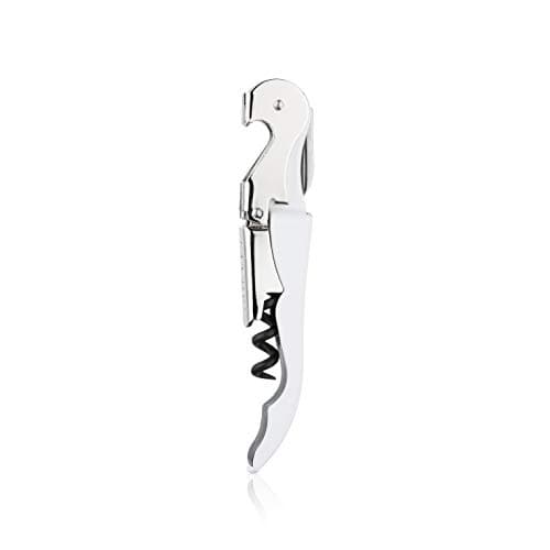 True Saca-rolhas TrueTap de garçom com dobradiça dupla, abridor de garrafa de vinho branco com cortador de lacre, chave de vinho 0,75x4,75x1