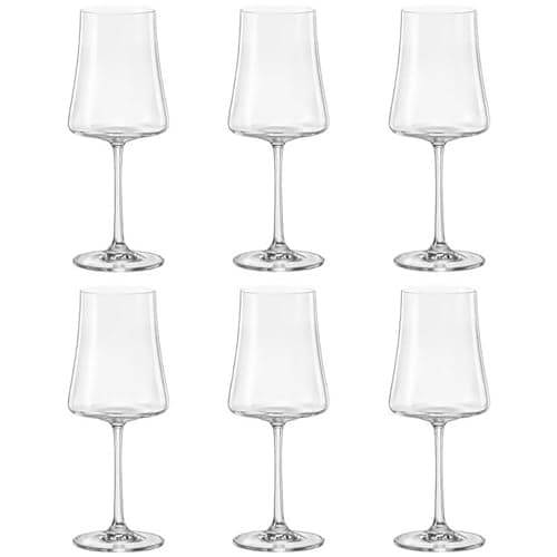 Jogo de 6 tacas para vinho branco Xtra em cristal ecologico 360ml A23,5cm