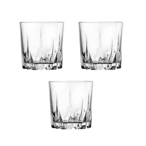 Jogo 3 Copos de Vidro para Whisky Karat Pasabahçe - 295ml
