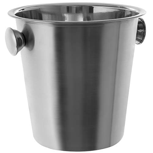 Mimo Style Balde de Gelo 1,2L, Feito Inteiramente de Aço Inoxidável. Mantem Suas Bebidas Geladas. Ideal Bancadas, Bares, Restaurantes e Festas. É Resistente, Durável e Seu é Design Elegante