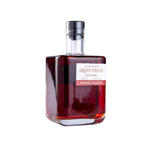 Bloody Negroni The Green Vault 700ml - 33% V/V - Strength Dry Gin, Campari e Vermute Italiano.