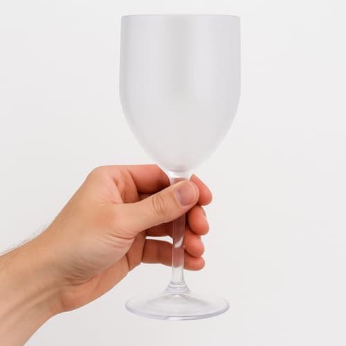 Taça de Plástico Para Vinho 330ml Cristal (10)