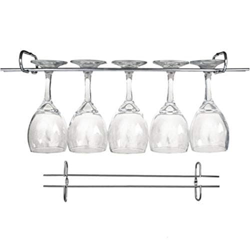 Suporte Organizador de Armário Porta Taças Cromado 42cm