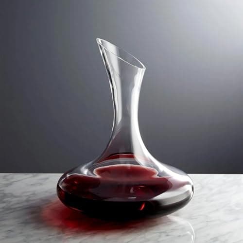 Decanter de Cristal 1,7L com Alça e Aerador para Vinho – Decantador Profissional Transparente para Vinho Tinto Bar Restaurante Degustação Elegante(DECANTER 1,7L SEM ALÇA)