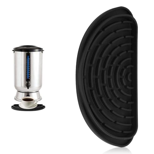 Bandeja Coletora Gotas Café Compatível com Cafeteiras Hamilton Beach 45 Xícaras, Tapete para Dispensador de Bebidas de Silicone Anti-Derramamento para Dispensador Bebidas e Cafeteiras(Preta)