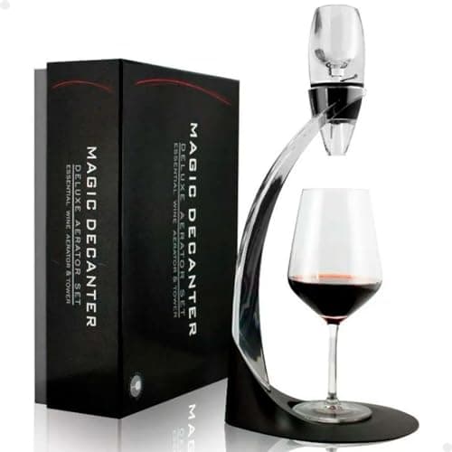 Decantador de Vinho Luxo Magic Decanter Torre Suporte com Aerador Lorben