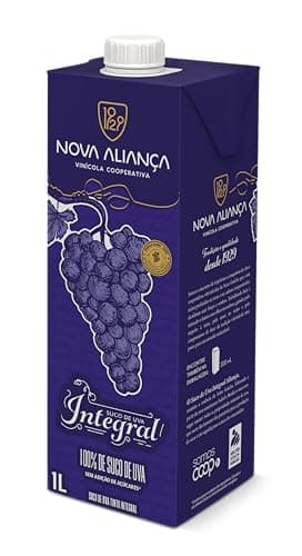Nova Aliança Suco de Uva Tinto Integral Aliança 1L