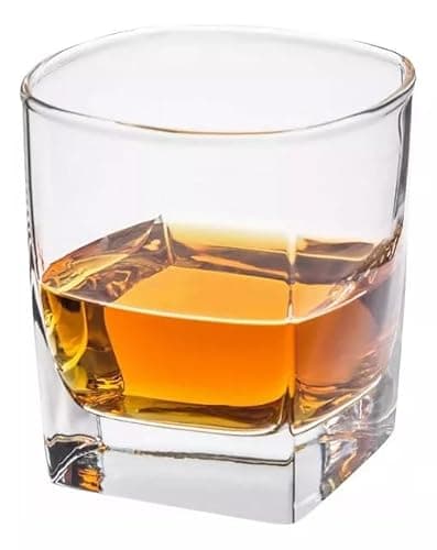 Jogo 6 Copos De Vidro Whisky para festas e comemorações 250ml