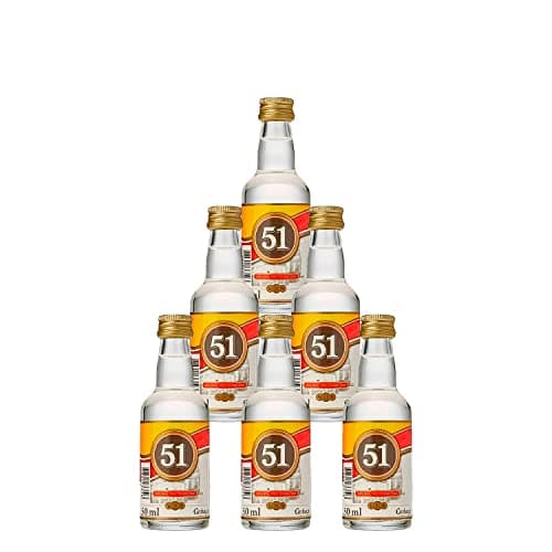 Miniatura Cachaça Aguardente 51 50ml 6 Unidades