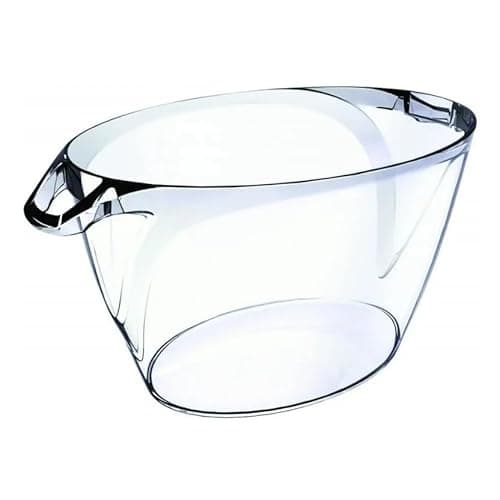 Balde De Gelo Oval Para Champagne | Em AcríLico Cristal 5 Litros | Champanheira Elegante Para Festas E CelebraçõEs Especiais