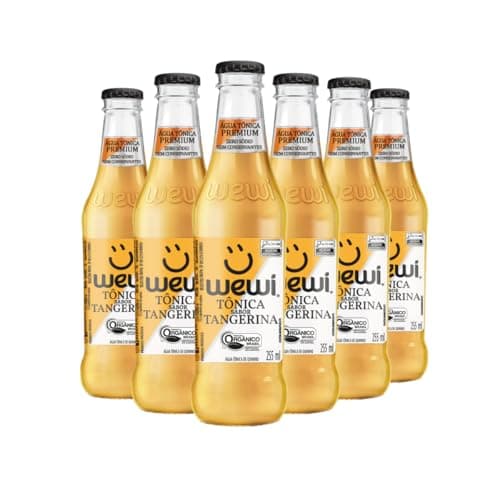 Água Tônica Tangerina 255ml pacote com 6 unidades