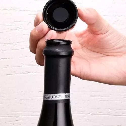 Rolha Para Garrafa de Vinho ou Espumante – Tampa Hermética Reutilizável à Vácuo, Preserva o Sabor - NEXUS MARKET
