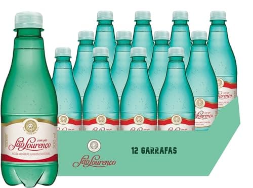 Água Mineral Com Gás São Lourenço Pet 300ml (12 unidades) - Agua Gasosa, Gaseificada Naturalmente, Fardo, Garrafa