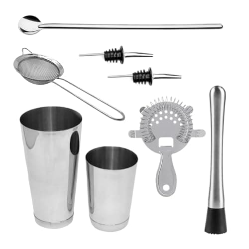 Kit Bar Iniciante 6 Bartender 8 Peças