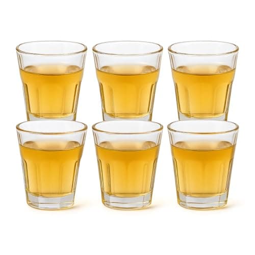 Conjunto 6 Copos de Dose 45ml – Vidro Resistente para Tequila, Cachaça, Whisky e Shots