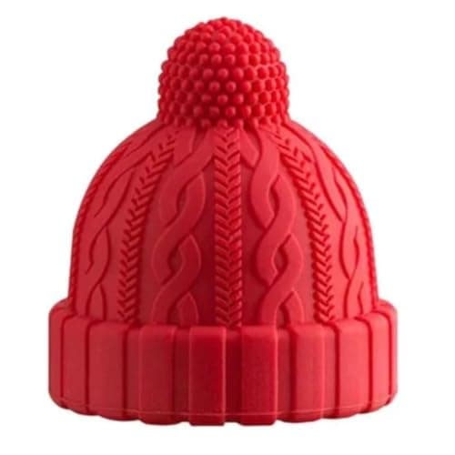 Tampa de Silicone Reutilizável para Garrafas de Vinho e Espumante, Design Gorro, Vedação Hermética, Universal (vermelho)