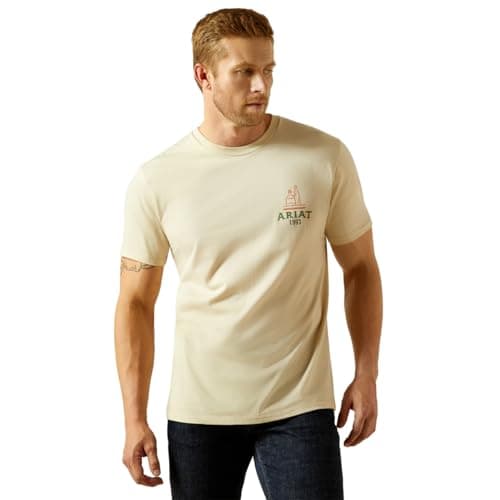 ARIAT Camiseta masculina Mezcal Mezclilla, Natural, P