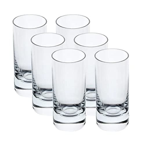 Jogo de 6 copos para shot Larus em cristal ecológico 60ml A9cm