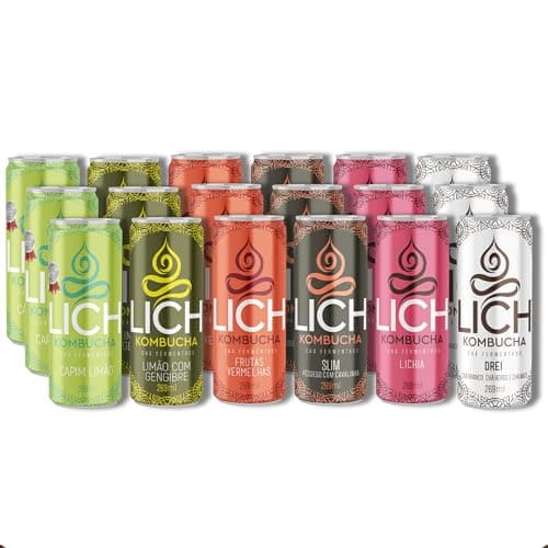 Lich Kombucha, Lich Kombucha Família - Pack Com 18 Unidades 269ml