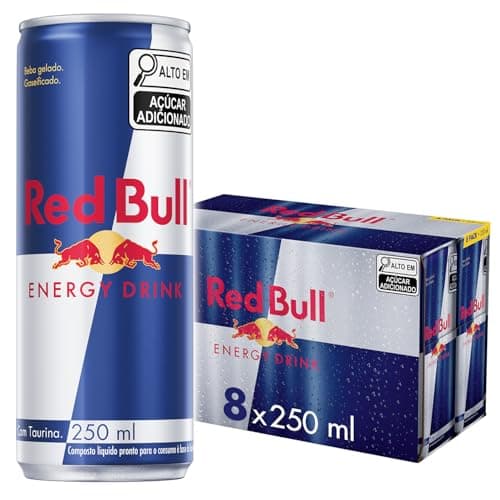 Pack de 8 Latas Red Bull Energético, Energy Drink, 250ml
