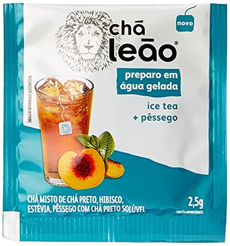 Chá Gelado Leão Ice Tea e Pessêgo 10 Sachês