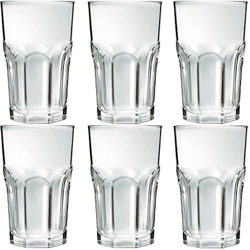 Jogo com 06 Copos Bristol Vidro 340ml Long Drink Nadir