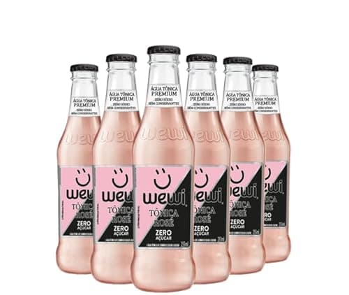 Água Tônica Rosé Zero Açucar 255ml pacote com 6 unidades