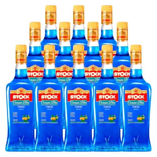 Stock Licor de Laranja Curaçau Blue Triple Sec 720ml 12un