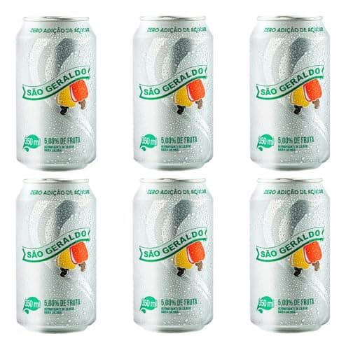 Refrigerante De Caju Sao Geraldo Bebida Zero Açucar 350 ml
