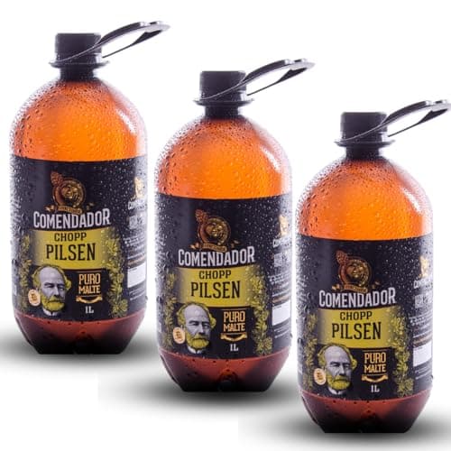 Chopp Comendador Pilsen 1 Litro Kit 3 unidades