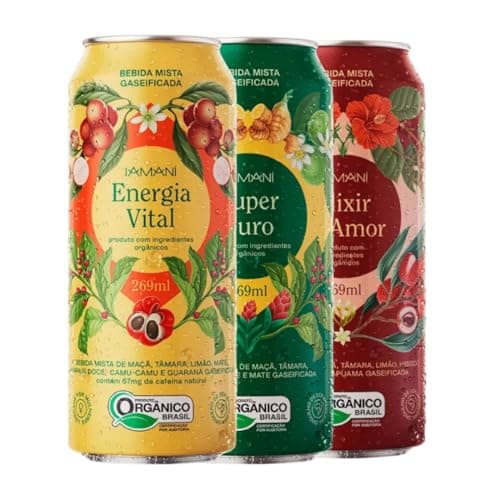 Kit Chá Gelado Iamaní Orgânico 3 Sabores 269ml